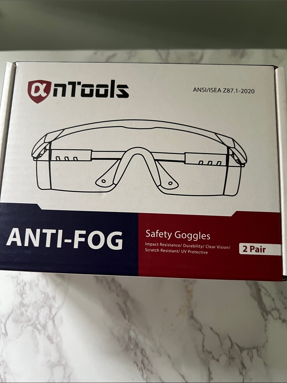 Anti-Fog Safety Goggles - Clear (2 Pair)